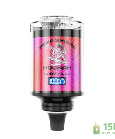 JNR Mega Shisha Hookah - 100K Puffs, DTL Vaping, 60ml Capacity, Type-C Charging
