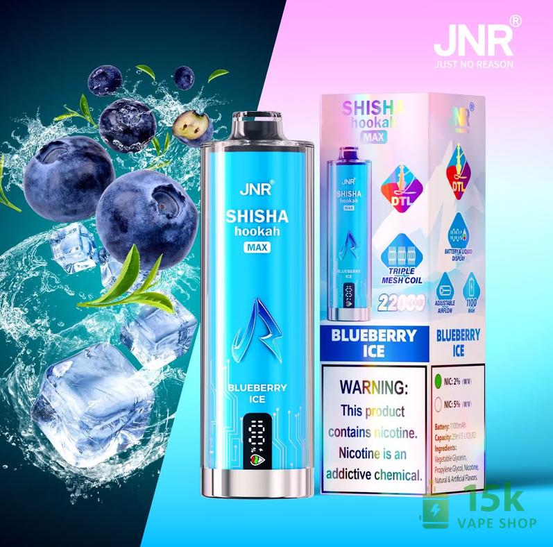 JNR Shisha Hookah Max 22000 Disposable Vape | 22K Puffs Hookah Edition - Image 4