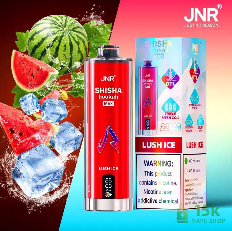 JNR Shisha Hookah Max 22000 Disposable Vape | 22K Puffs Hookah Edition - Image 3