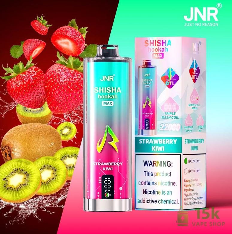JNR Shisha Hookah Max 22000 Disposable Vape | 22K Puffs Hookah Edition - Image 6