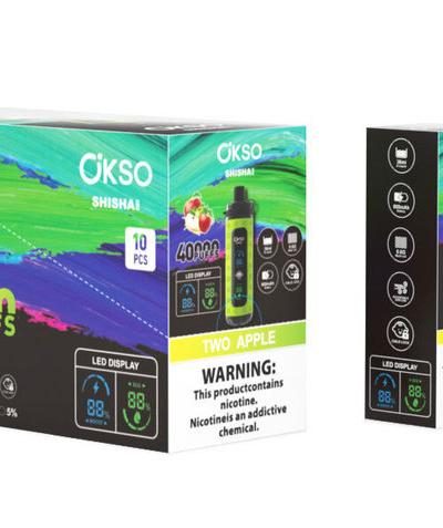 OKSO Shisha Max 40000 Puff Disposable Vape | Rechargeable Mesh Coil