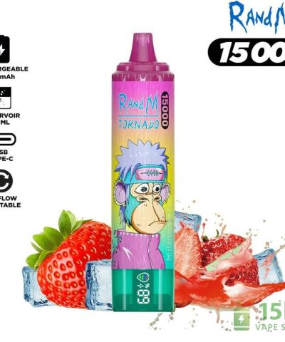 RandM Tornado 15000 Disposable Vape: 15,000 Puffs, Rechargeable & LED Display