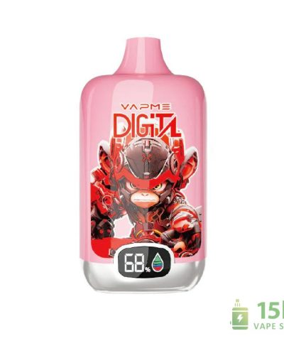 Vapme Digital 12000 Disposable Vape: 12000 Puffs, Rechargeable, 20mL Juice