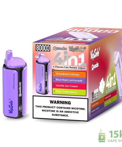 Alternative view of Vapsolo Quads 80000 Puffs Disposable Vape - 4-in-1 Multi Flavor Experience