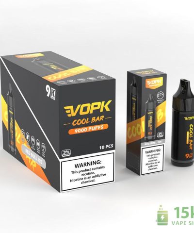 VOPK COOL BAR 9000 Disposable Vape Pen with Mesh Coil & Adjustable Airflow
