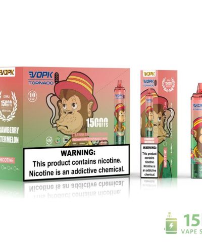 Alternative view of VOPK Tornado 15000 Disposable Vape - 15K Puffs, 25ml E-Liquid, Adjustable Airflow