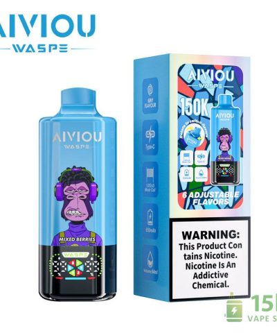 WASPE Aiviou 150K Puffs Disposable Vape | High Capacity Rechargeable
