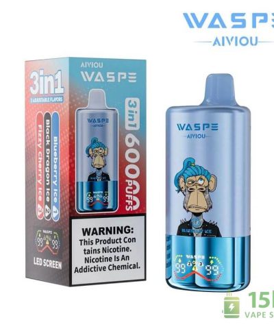 Alternative view of Waspe Aiviou 3in1 60000 Puffs Triple Flavor Disposable Vape - 54mL E-liquid