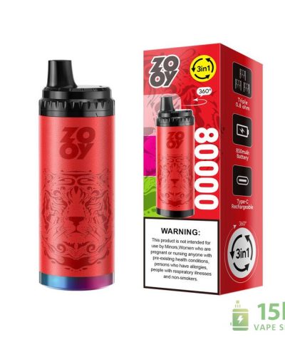 Alternative view of Zooy King TRIPLE 80000 Puffs 3-in-1 Disposable Vape | Mesh Coil & RGB Light