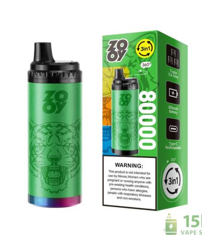 Zooy King TRIPLE 80000 Puffs 3-in-1 Disposable Vape | Mesh Coil & RGB Light