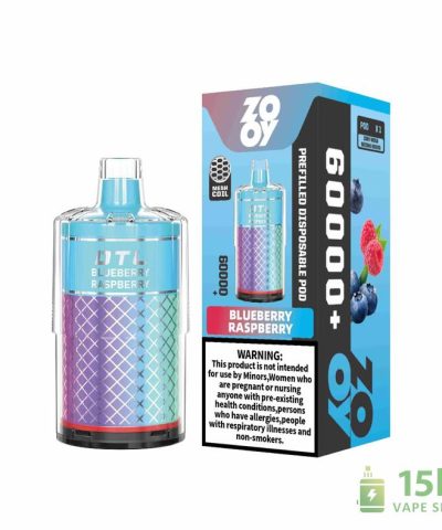 Zooy MEGA 60000 Puffs Disposable Vape - 50mL Pre-Filled, 1700mAh USB-C
