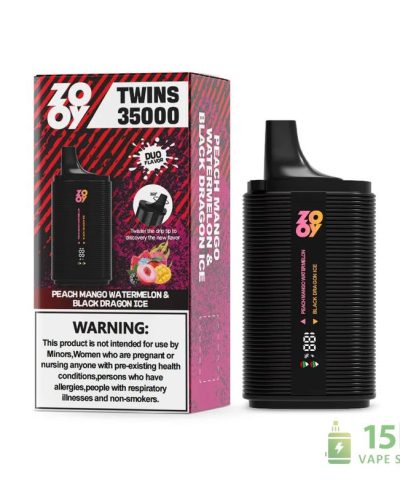 Alternative view of Zooy Twins 35000 Dual Flavor Disposable Vape - 35,000 Puffs, Smart Display